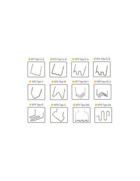 GRAPAS PARA SOLDAR PLÁSTICOS