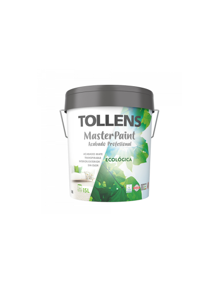 PINTURA ECOLOGICA BLANCA TOLLENS MASTER PAINT 15LT